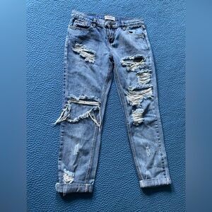 One Teaspoon Cobain Awesome Baggies distressed jeans